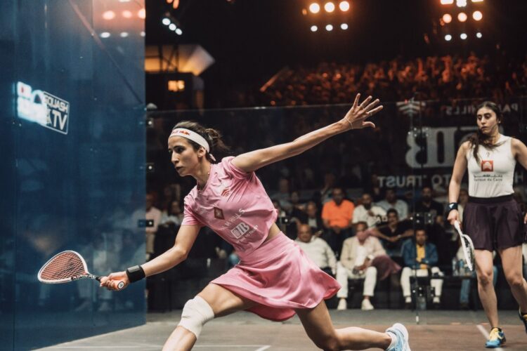 لاعبة نادي بالم هيلز الرياضي نوران جوهر تتوج ببطولة CIB العالم للإسكواش