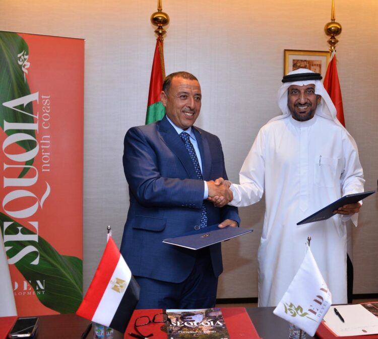 “عدن” للتطوير ورجل الأعمال الإماراتي احمد المنصوري يتعاونان بمشروع SEQUOIA بالساحل الشمالي باستثمارات تتخطي 3 مليار جنيه