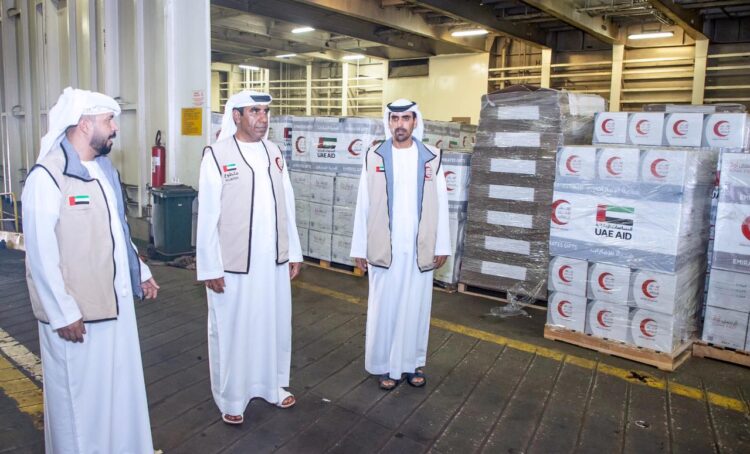 ضمن عملية “الفارس الشهم 3” سفينة المساعدات الإماراتية الرابعة تتجه إلى العريش لدعم سكان قطاع غزة