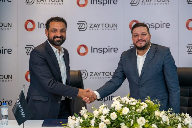 «زيتون للتطوير» توقع اتفاقية تعاون استراتيجية مع «انسباير» لإدارة وتشغيل مشروع «INIZIO» 