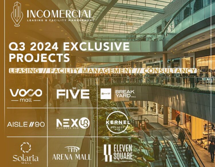 شركة Incomercial تتعاقد على إدارة 9 مشروعات متعددة الإستخدامات خلال الربع الثالث من 2024