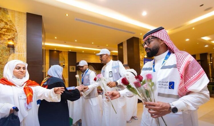 استقبال حافل من الراجحي للطوافة لطلائع حجاج المستوى الاقتصادي المصريين