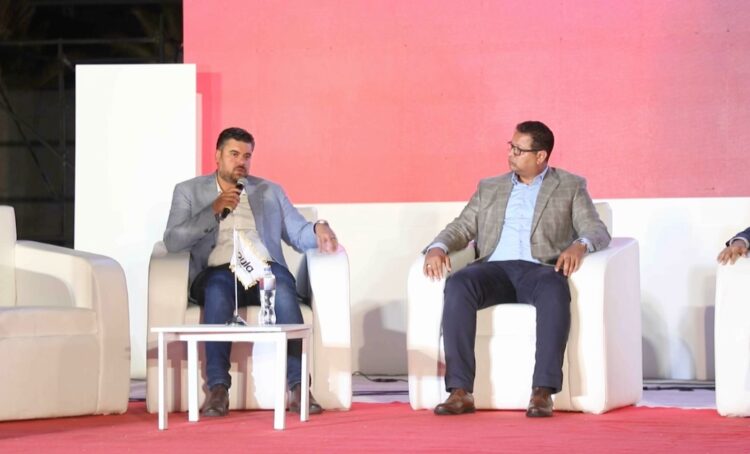 محمد منصور متحدثًا في ملتقى «بوابة استثمار البحر المتوسط MIG»