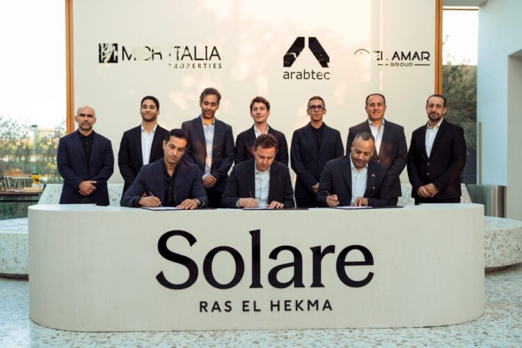 مصر إيطاليا العقارية تتعاون مع “أرابتك Arabtec” و”العمار El Amar” لتعزيز وتيرة الأعمال الإنشائية في “سولاري رأس الحكمة”