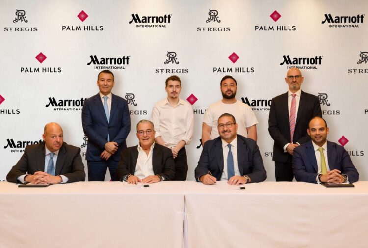 بالم هيلز توقع اتفاقية استراتيجية مع مجموعة ماريوت العالمية لتطوير فندق «سانت ريجيس، بالم هيلز– الجيزة»