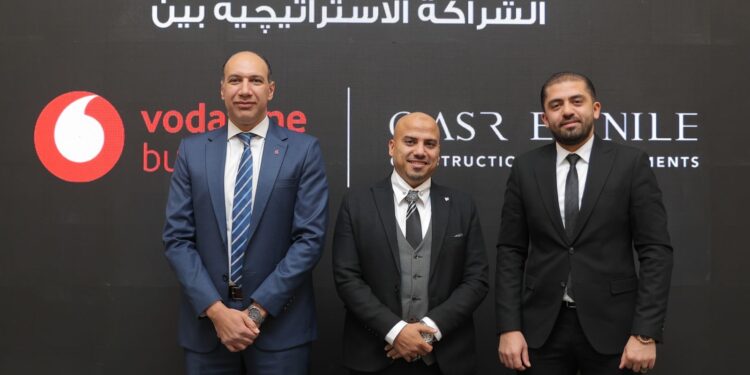 قصر النيل للاستثمار العقاري توقع شراكة استراتيجية مع ڤودافون بيزنس الشريك التكنولوجي في مشروع ويست إليفن