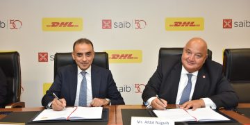 بنك saib يوقع شراكة مع دي اتش ال اكسبرس لتطبيق مبادرة «Go Green Plus»